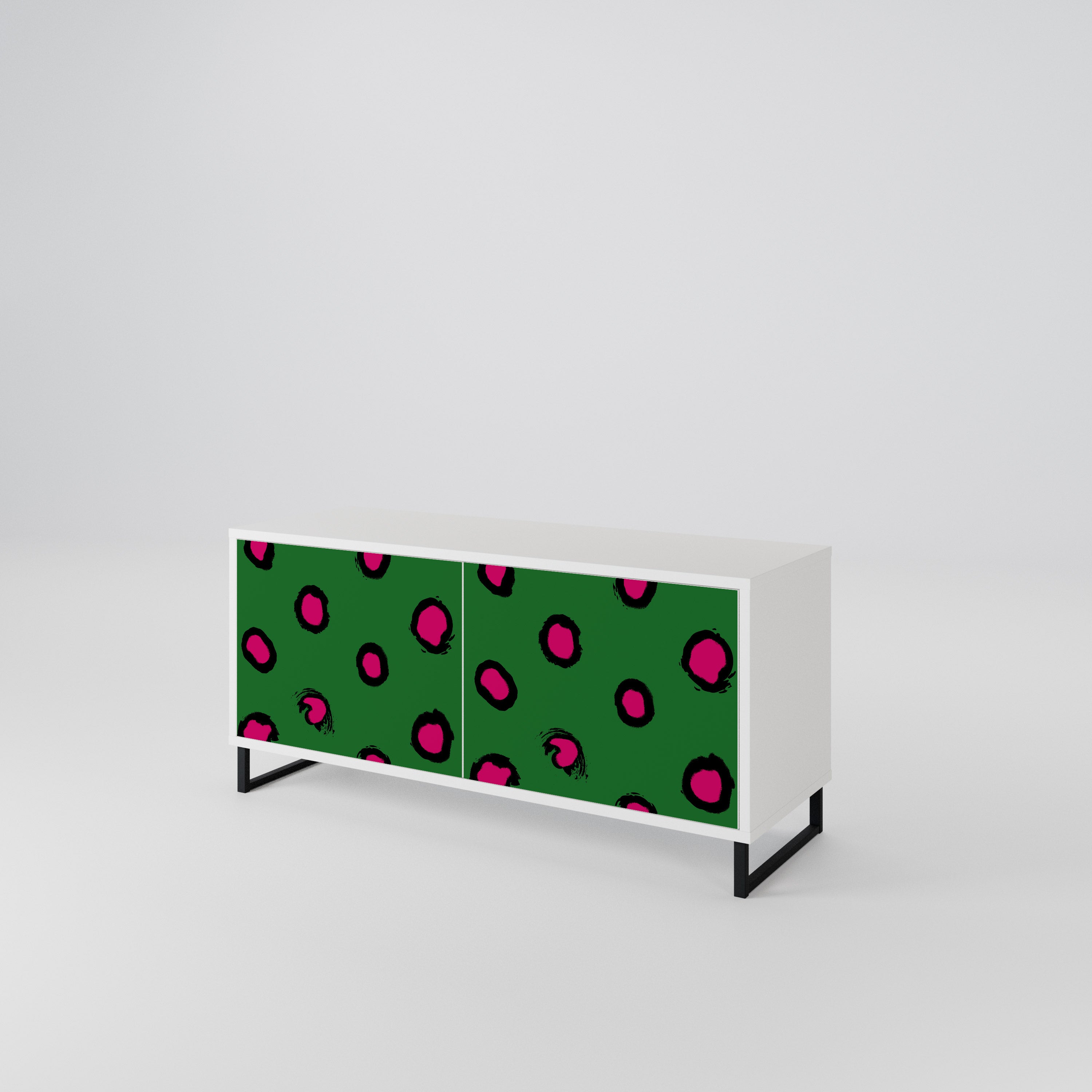 FUNKY SPOTS Kompakt TV-bänk med 2 dörrar