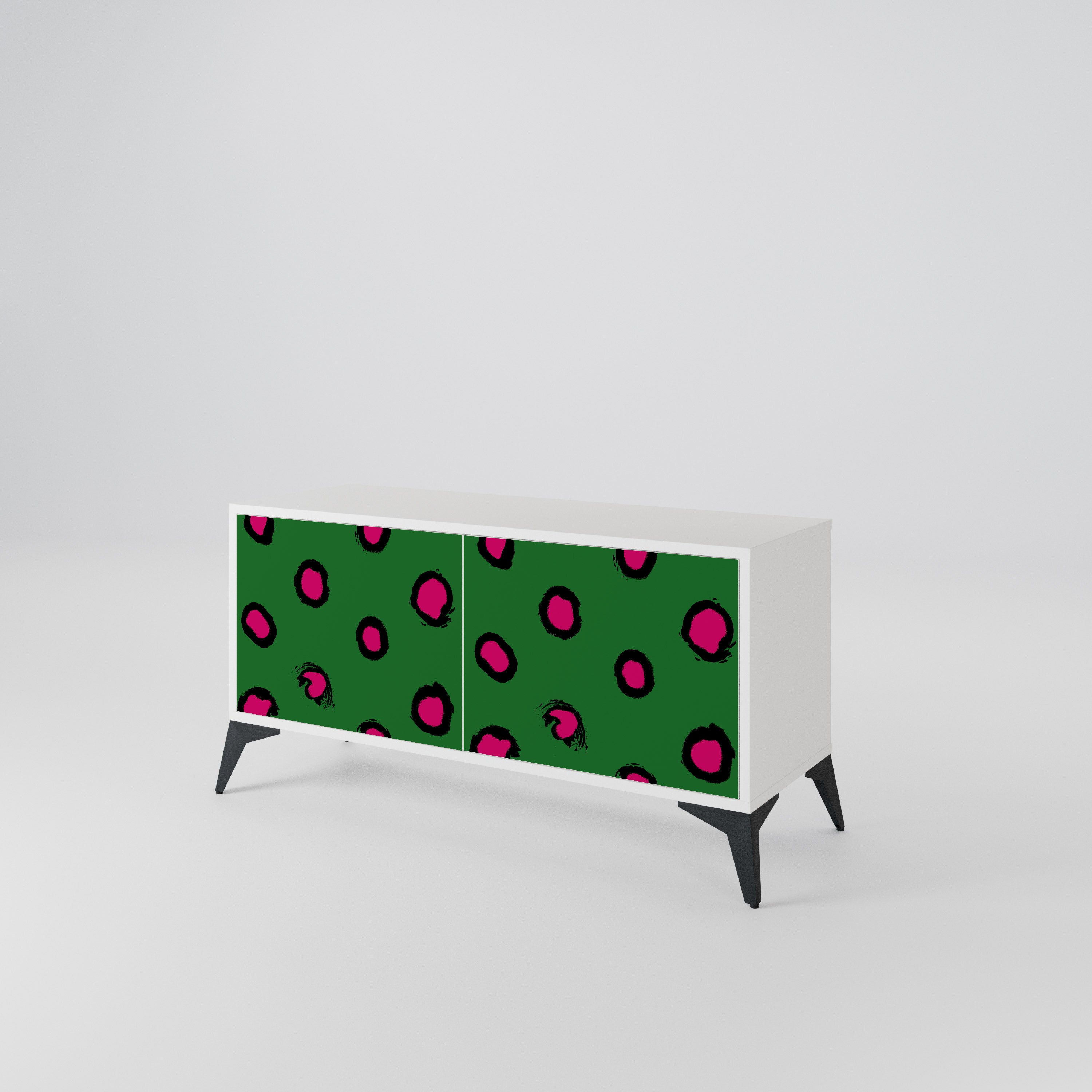 FUNKY SPOTS Kompakt TV-bänk med 2 dörrar