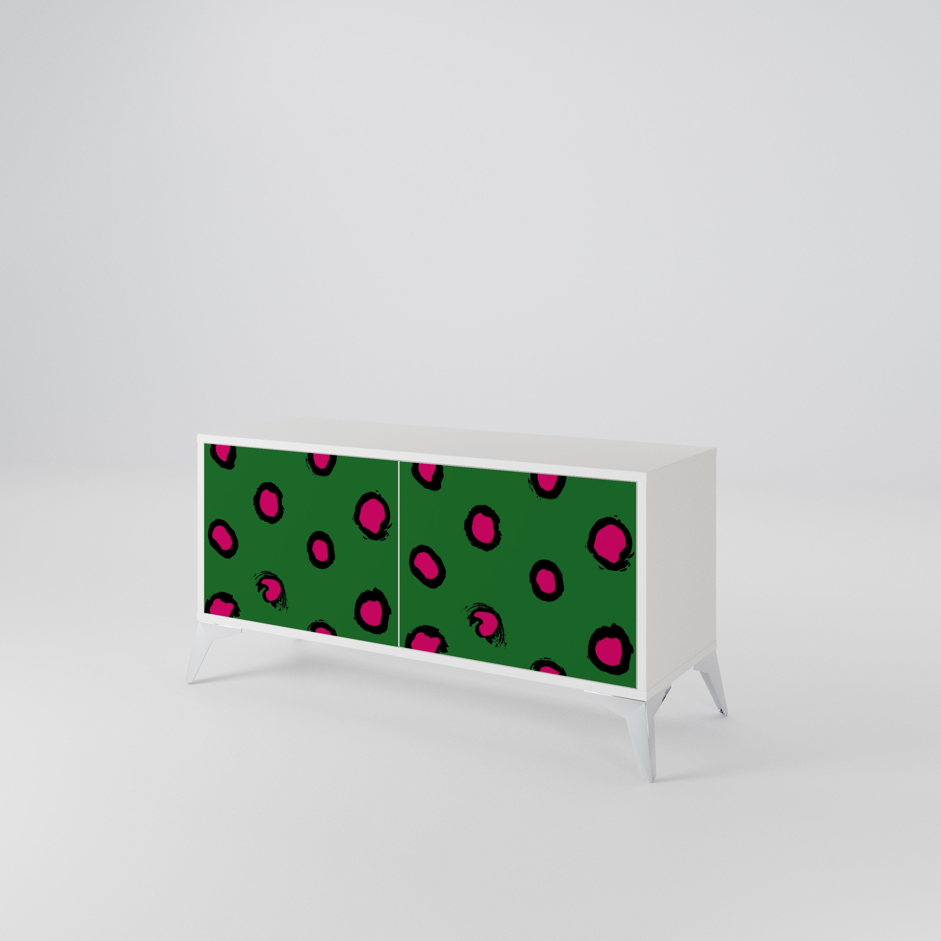 FUNKY SPOTS Kompakt TV-bänk med 2 dörrar