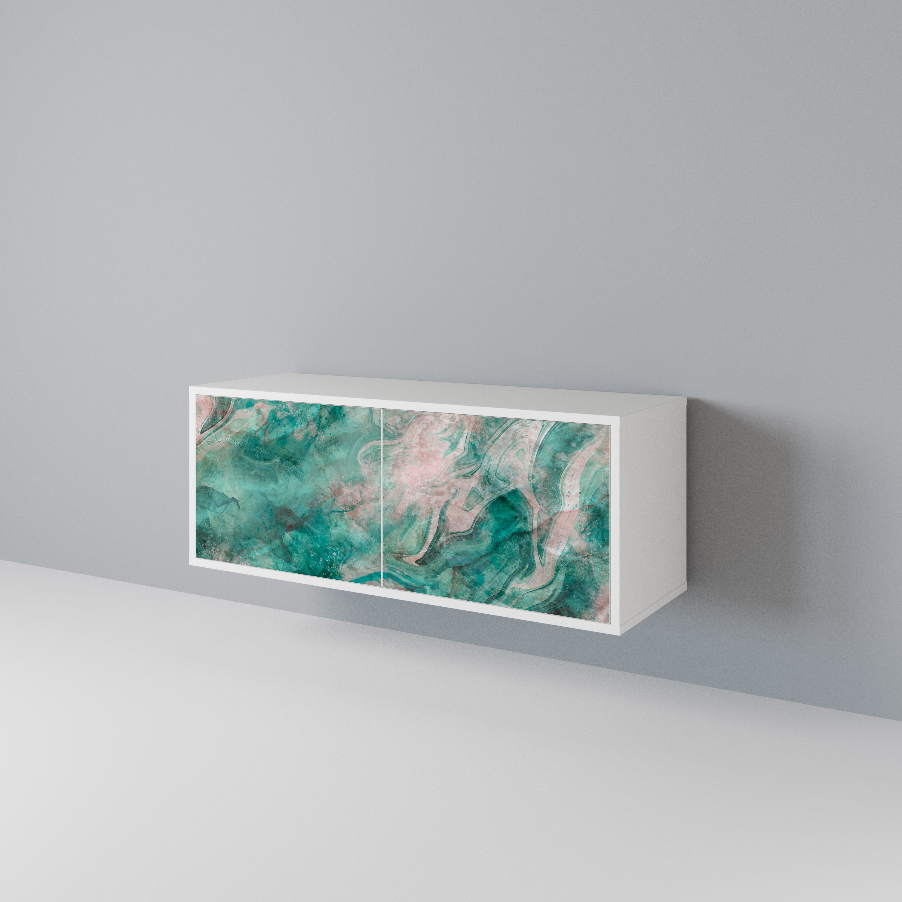 ABSTRACT ALCHEMY Kompakt TV-bänk med 2 dörrar