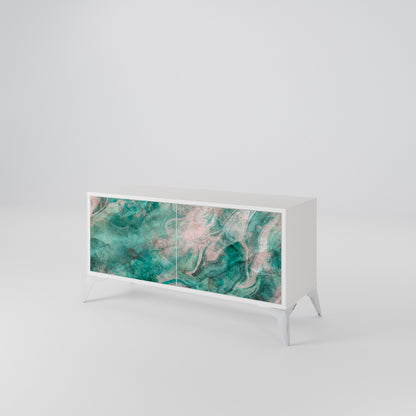 ABSTRACT ALCHEMY Kompakt TV-bänk med 2 dörrar