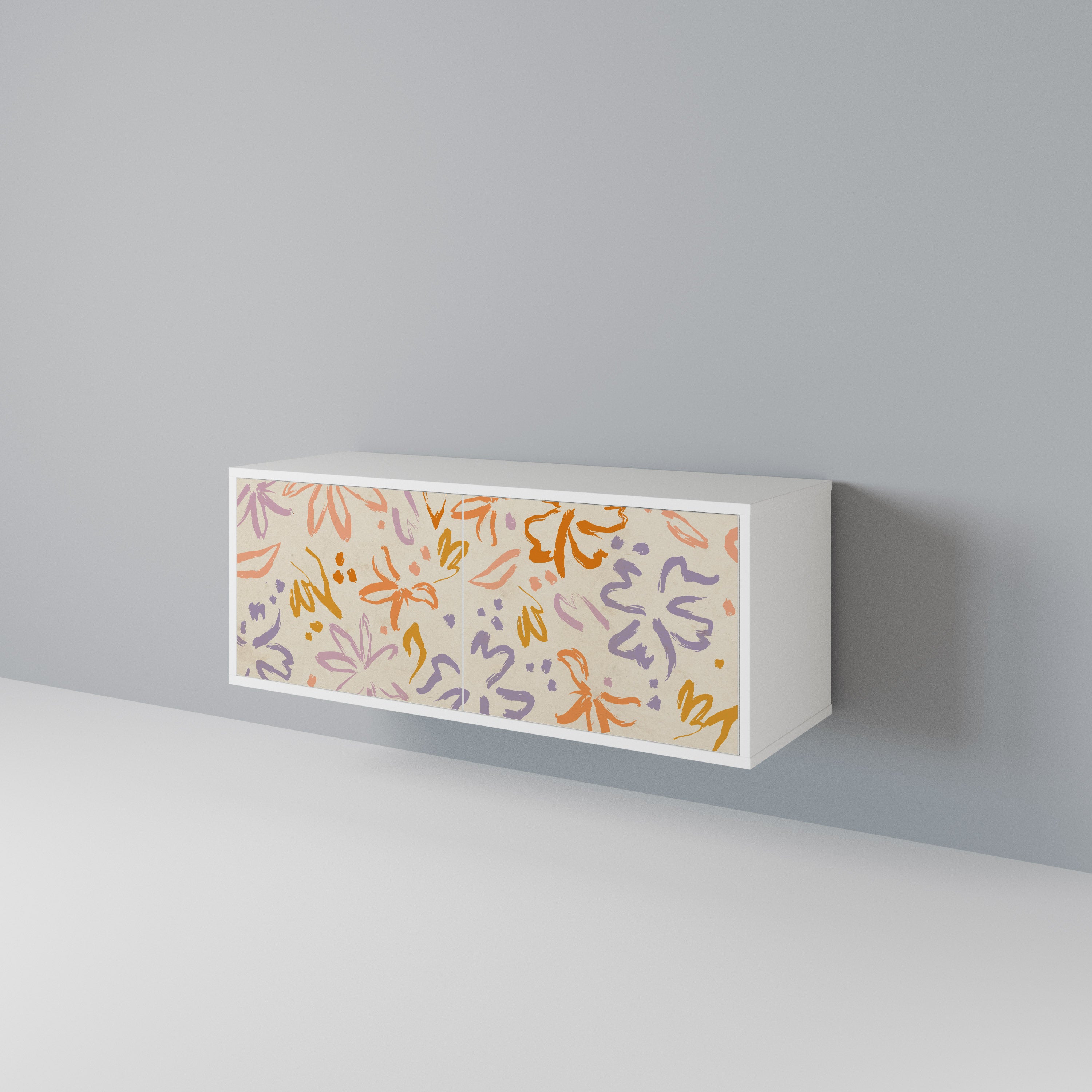 SPRING WHIMSY Kompakt TV-bänk med 2 dörrar