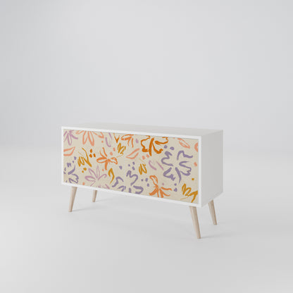 SPRING WHIMSY Kompakt TV-bänk med 2 dörrar