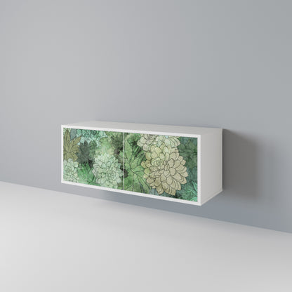 SUCCULENT CLUSTER Kompakt TV-bänk med 2 dörrar