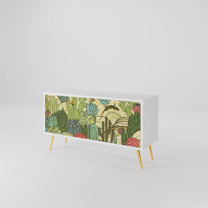 SUCCULENTS KALEIDOSCOPE Kompakt TV-bänk med 2 dörrar