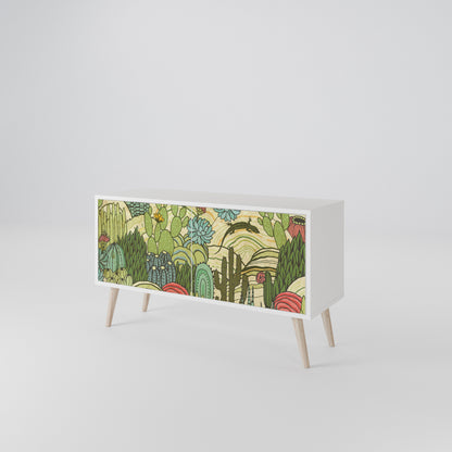 SUCCULENTS KALEIDOSCOPE Kompakt TV-bänk med 2 dörrar