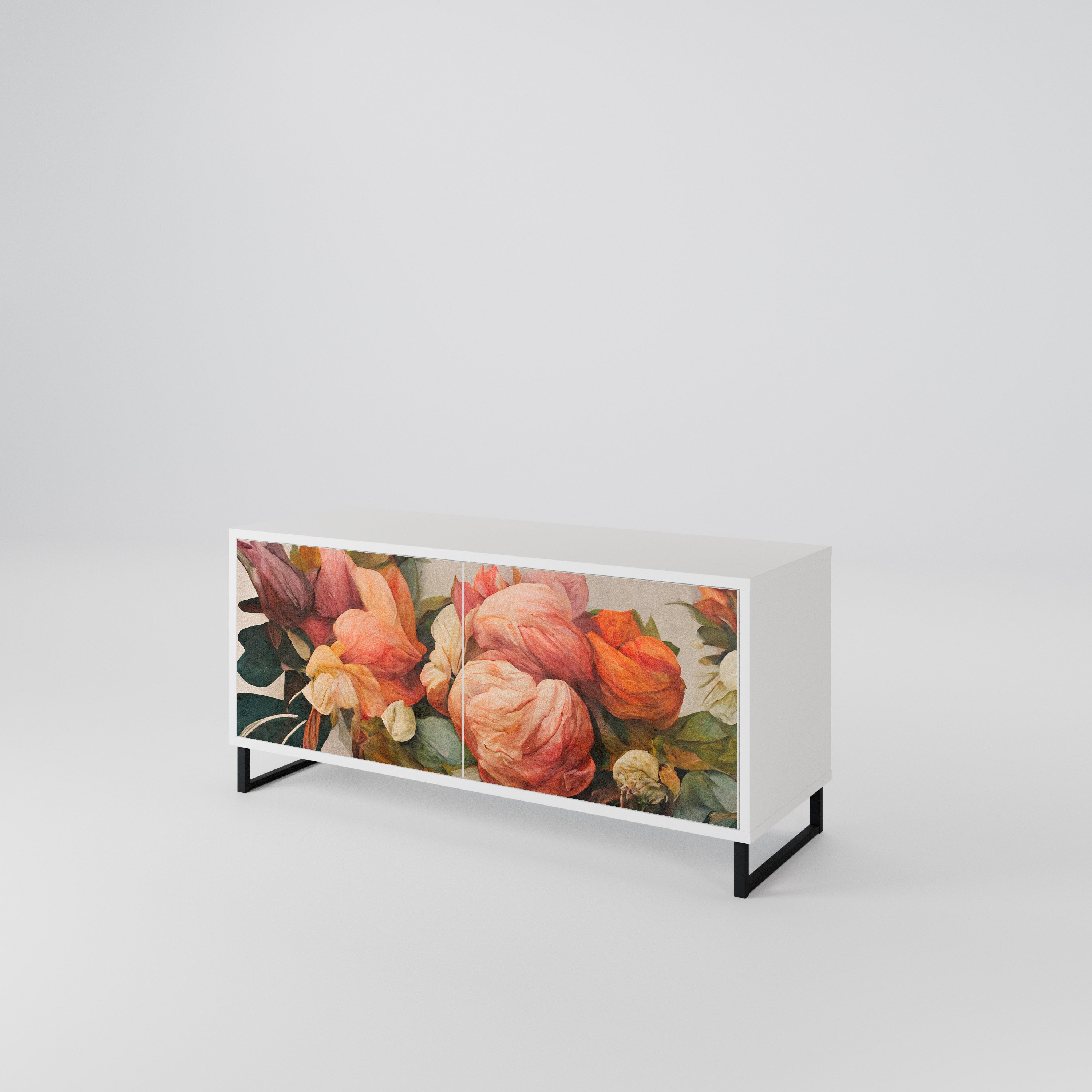 STYLISH BEAUTY Kompakt TV-bänk med 2 dörrar