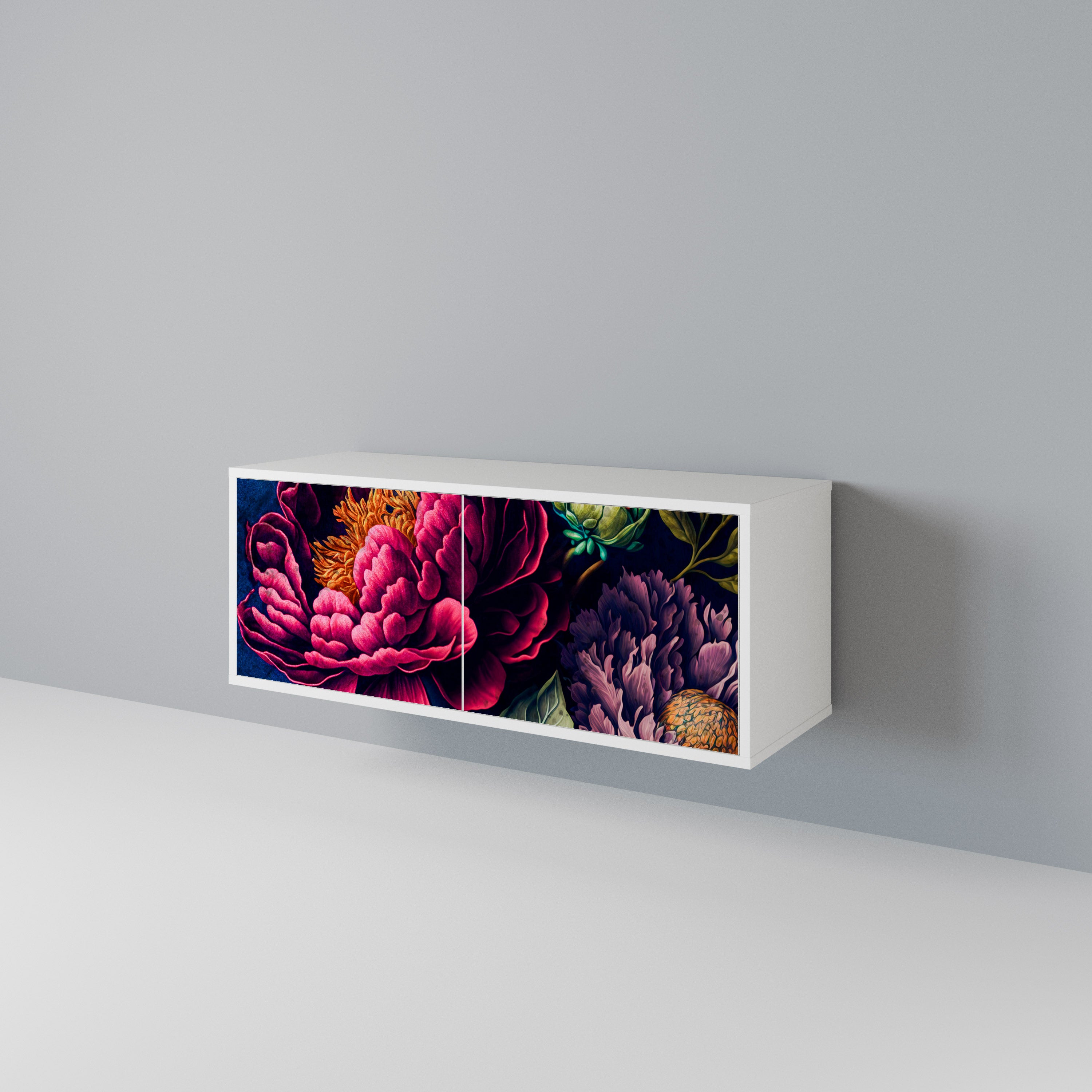BLOOMING ELEGANCE Kompakt TV-bänk med 2 dörrar