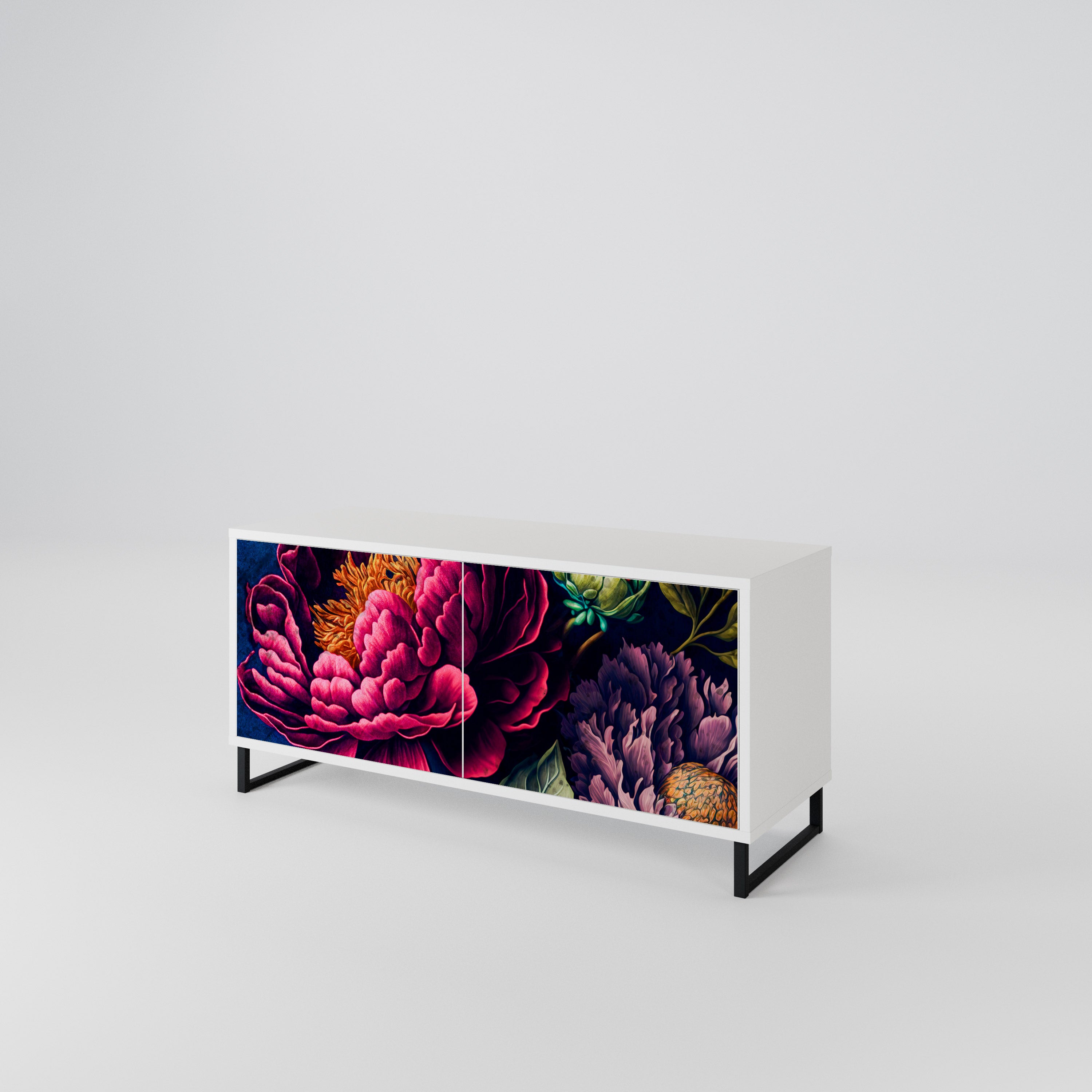 BLOOMING ELEGANCE Kompakt TV-bänk med 2 dörrar