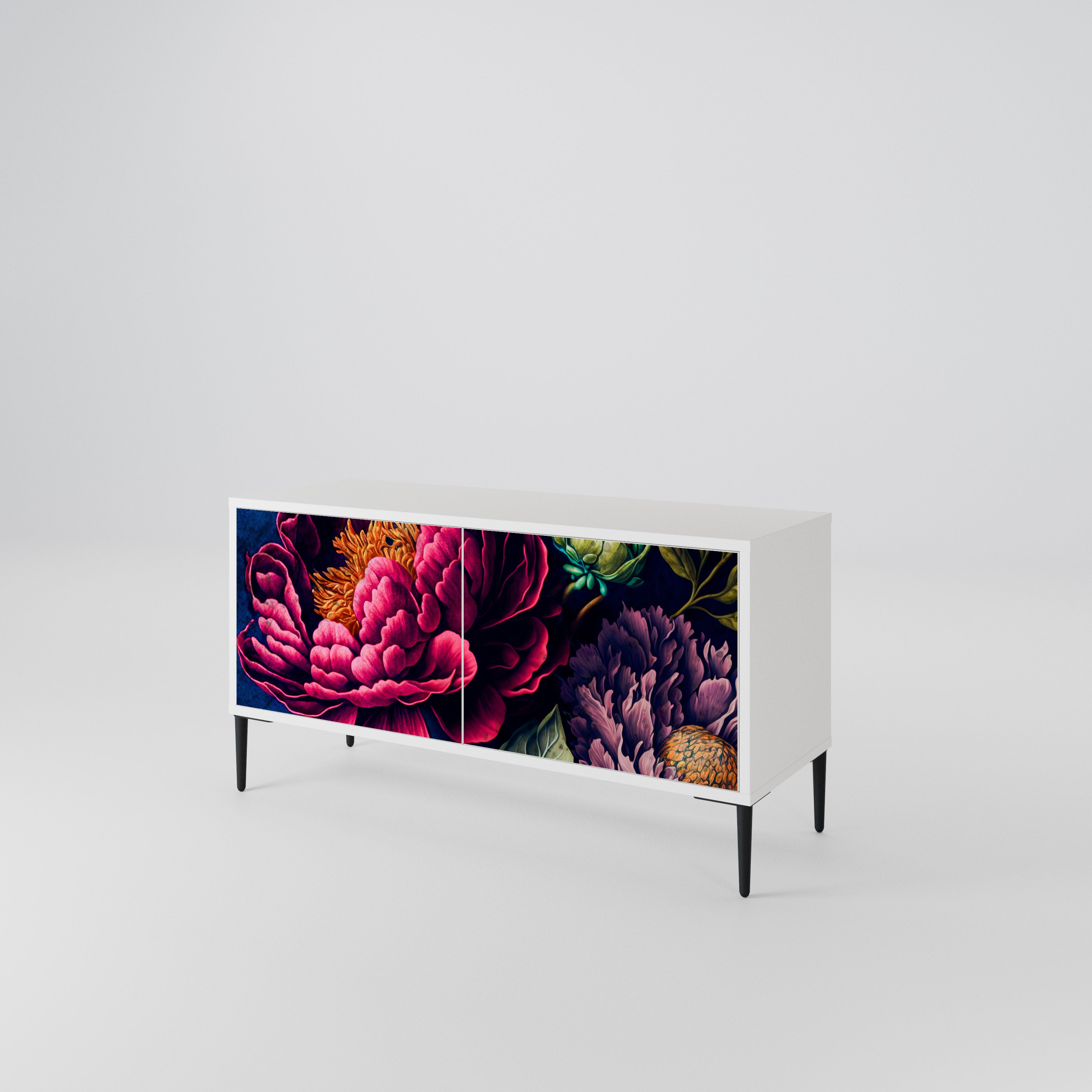 BLOOMING ELEGANCE Kompakt TV-bänk med 2 dörrar