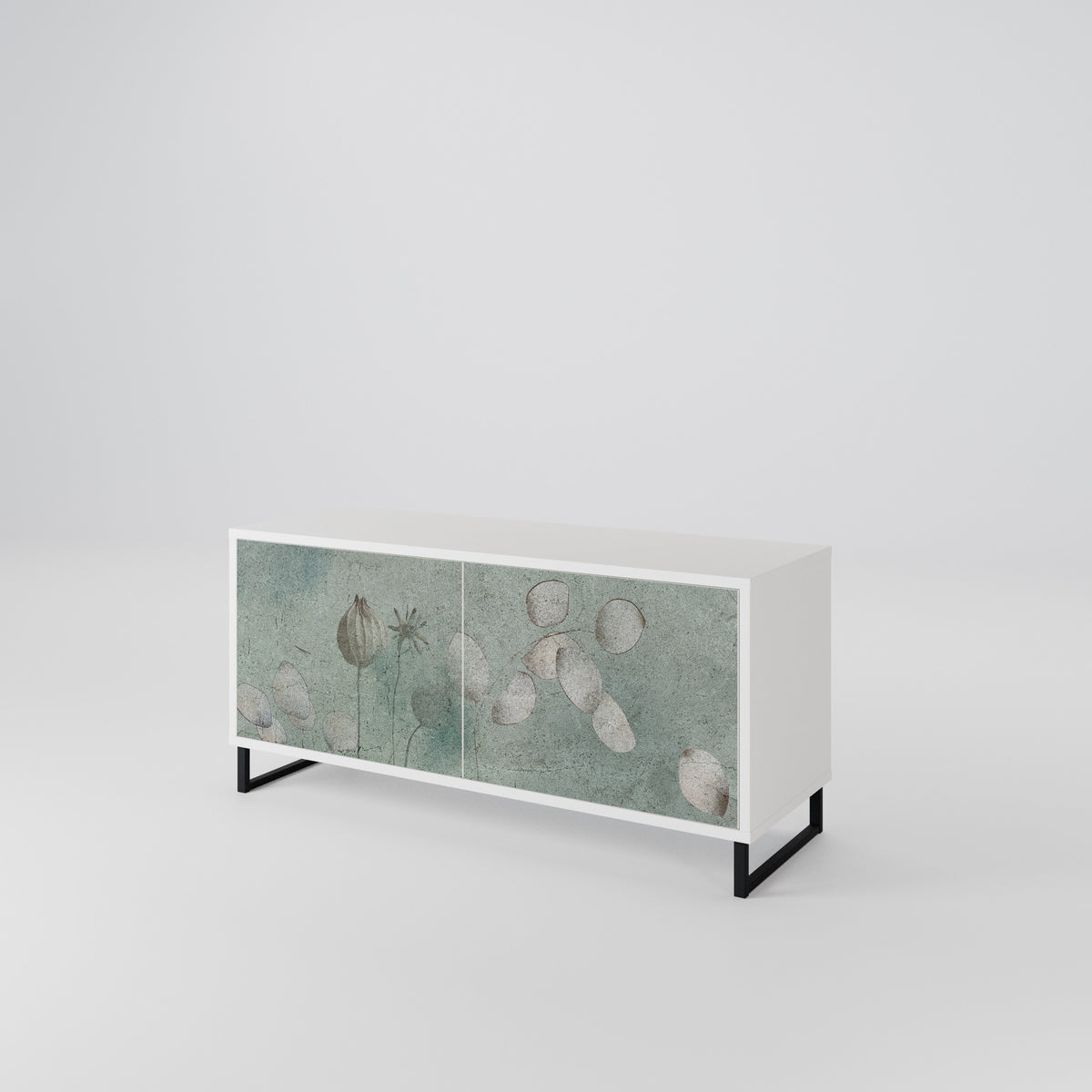 NIGHT LADY Kompakt TV-bänk med 2 dörrar