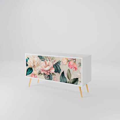 FLORAL GRACE Kompakt TV-bänk med 2 dörrar