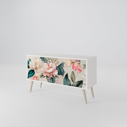 FLORAL GRACE Kompakt TV-bänk med 2 dörrar
