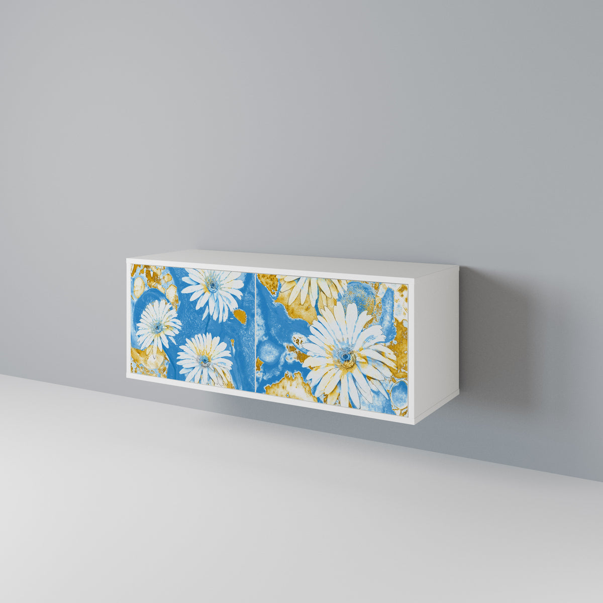 DAISY LUXE Kompakt TV-bänk med 2 dörrar