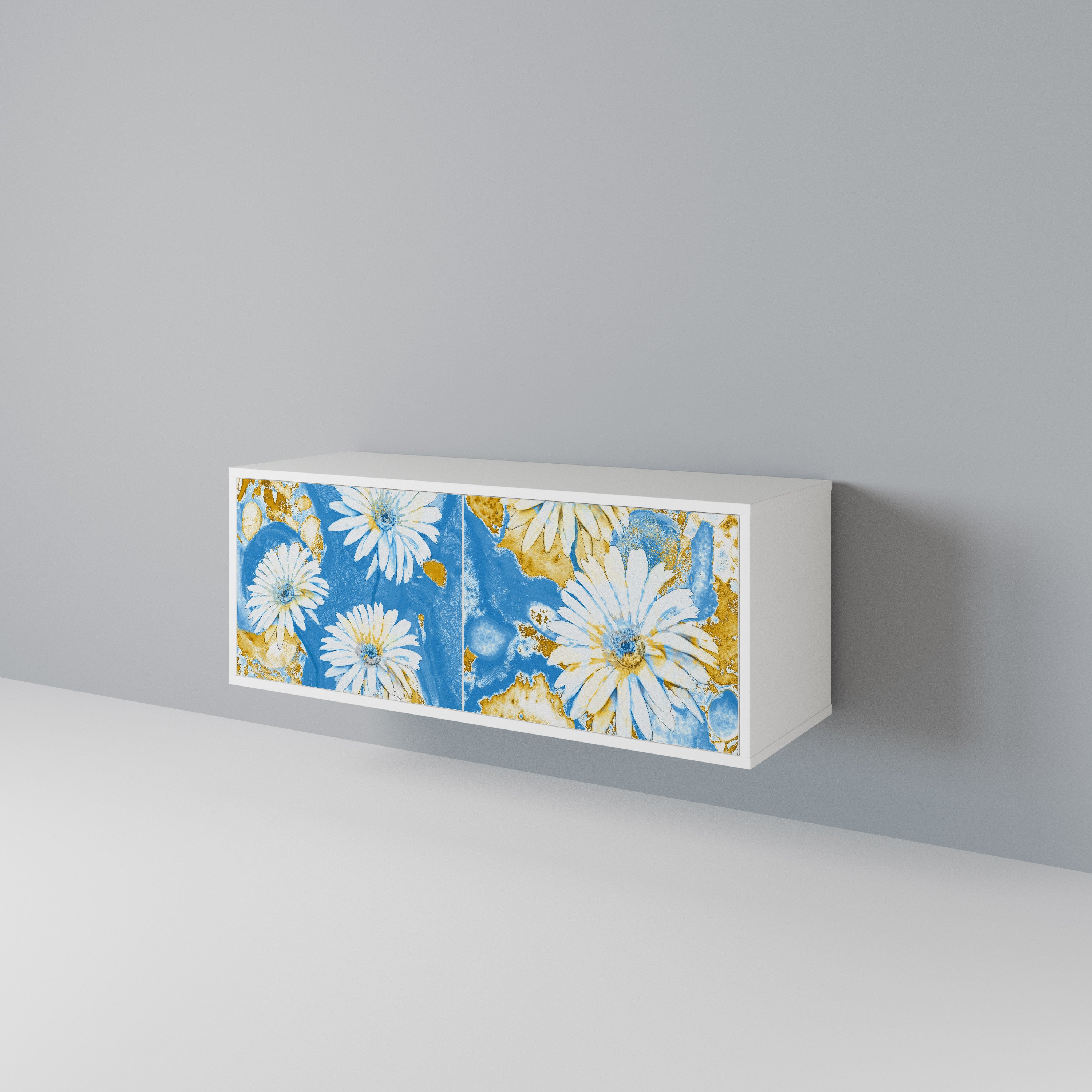 DAISY LUXE Kompakt TV-bänk med 2 dörrar