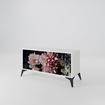 PURE BLOSSOM Kompakt TV-bänk med 2 dörrar