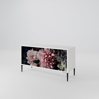PURE BLOSSOM Kompakt TV-bänk med 2 dörrar