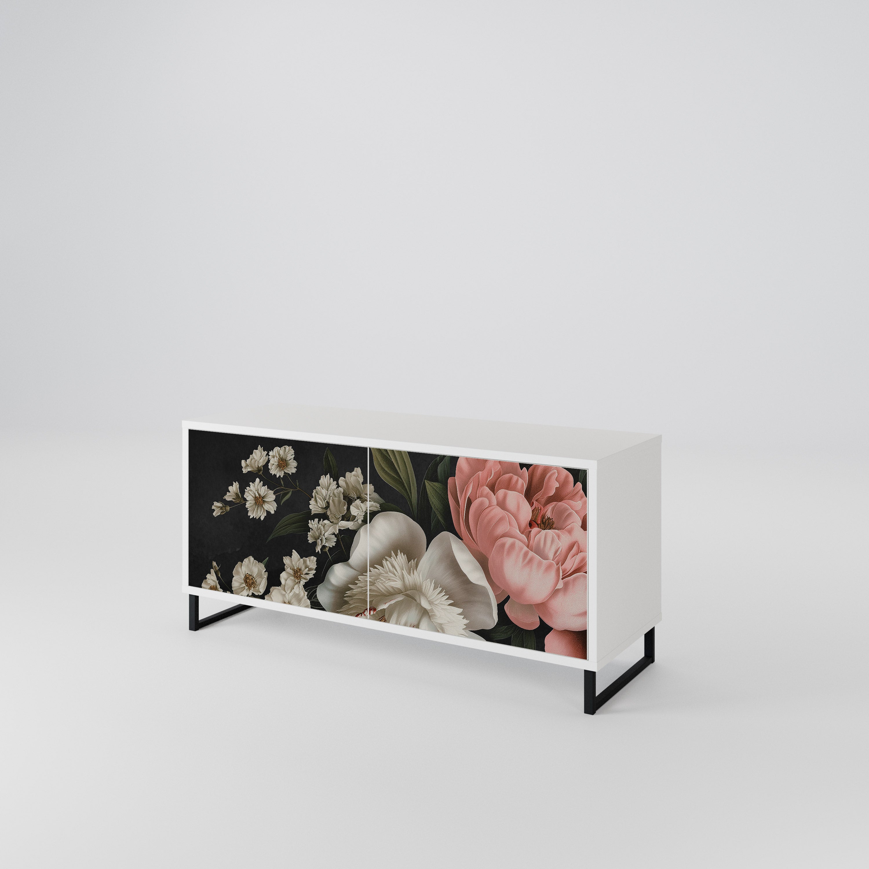 LUSH ELEGANCE Kompakt TV-bänk med 2 dörrar