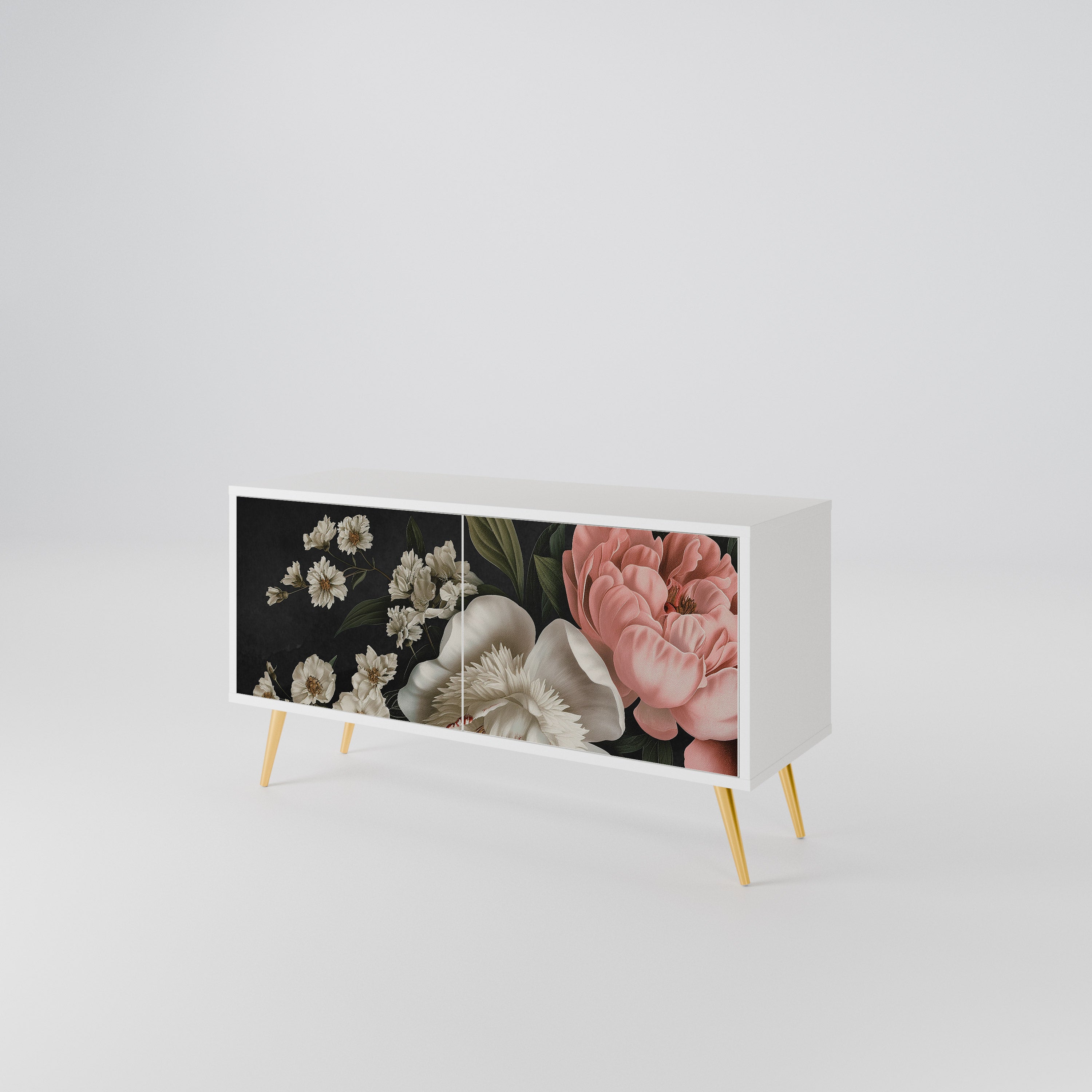 LUSH ELEGANCE Kompakt TV-bänk med 2 dörrar