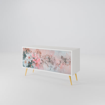 CHERRY BLOSSOM Kompakt TV-bänk med 2 dörrar