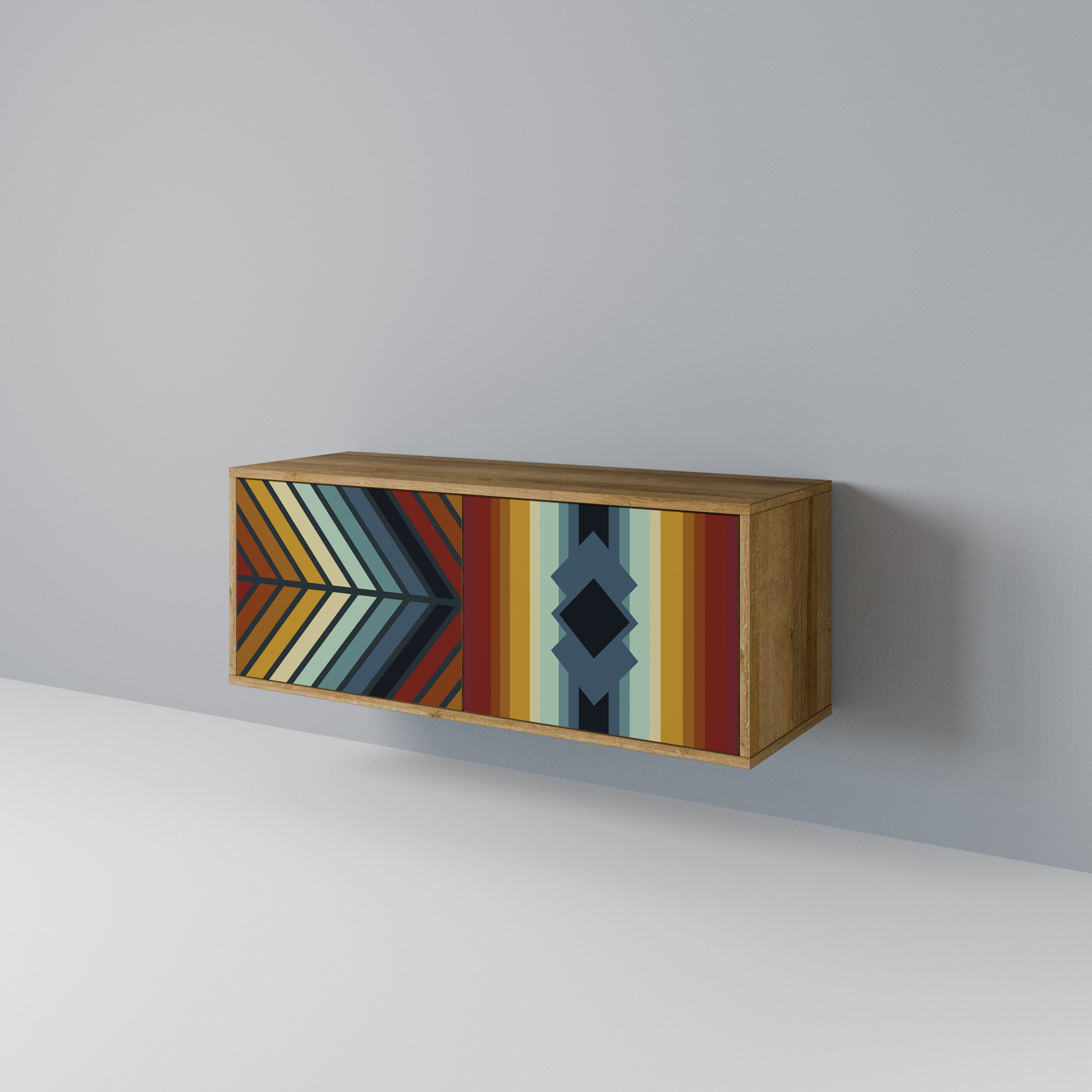 INDIGENOUS ZIGZAG Compact 2-Door TV Cabinet