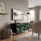 THE LABYRINTH OF GOLD Kompakt TV-bänk med 2 dörrar