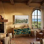 THE LABYRINTH OF GOLD Kompakt TV-bänk med 2 dörrar