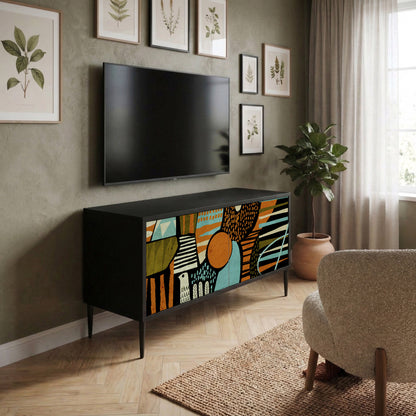 GEODE GLIMMER Kompakt TV-bänk med 2 dörrar