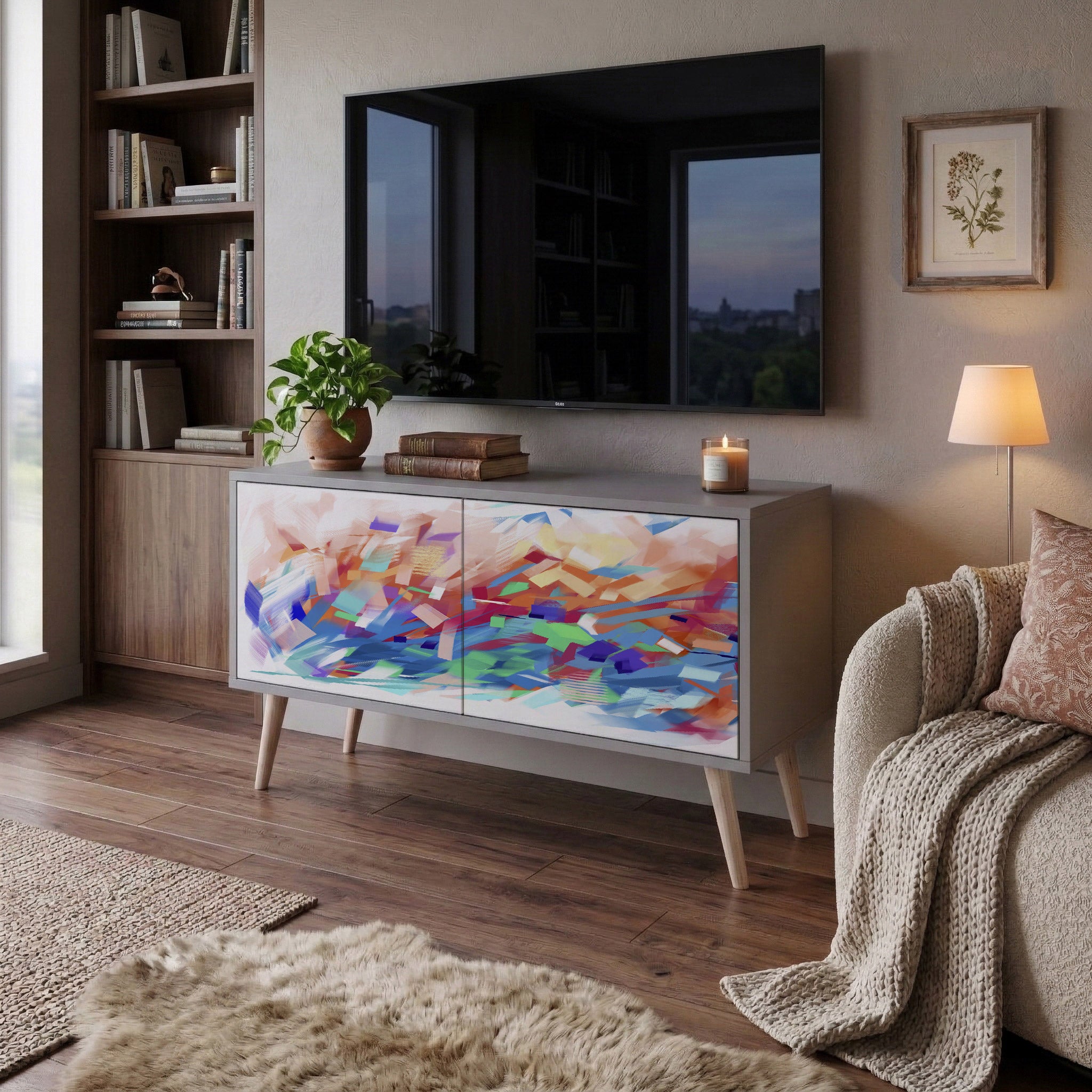 FINESSE MASH-UP Compact 2-Door TV Cabinet