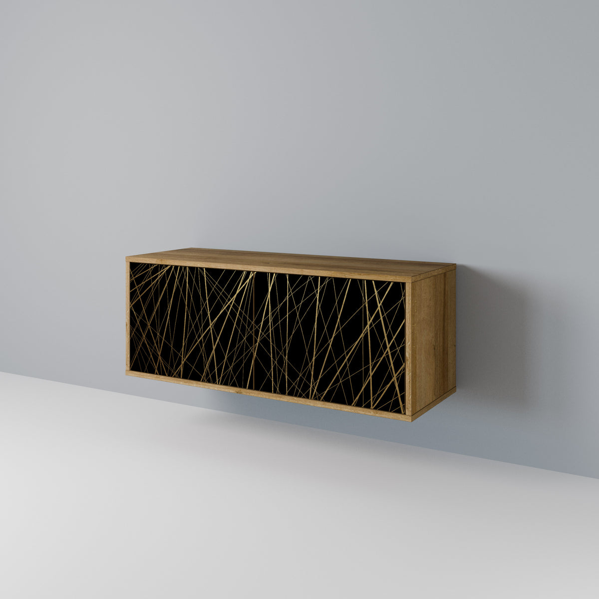 BRIGHT MESH Kompakt TV-bänk med 2 dörrar