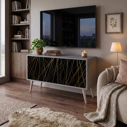 BRIGHT MESH Kompakt TV-bänk med 2 dörrar