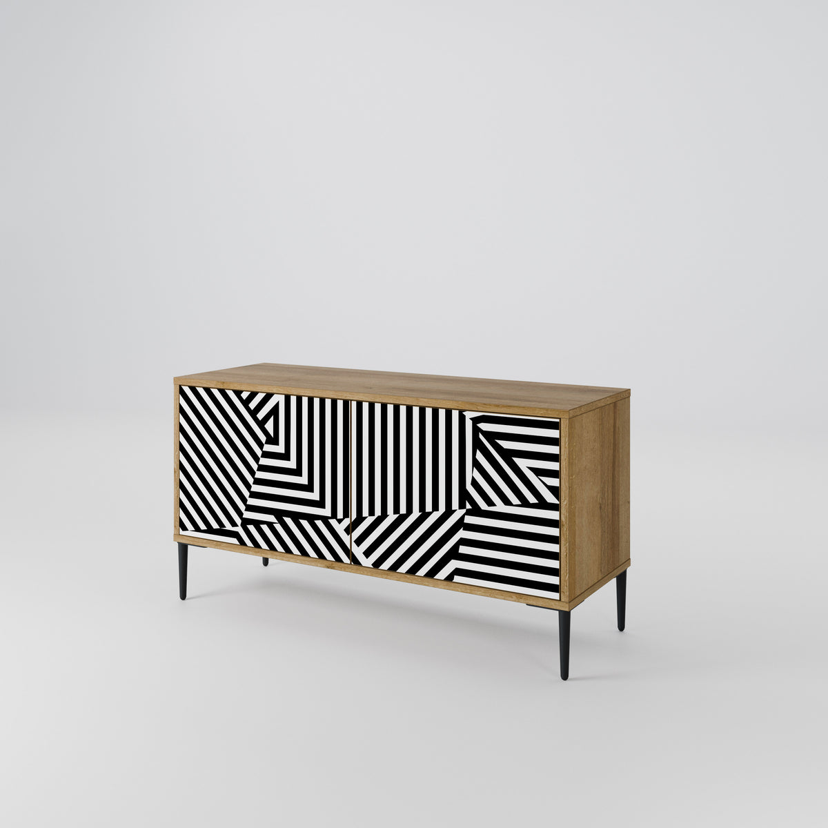 ILLUSIONARY LATTICE Kompakt TV-bänk med 2 dörrar