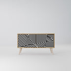 ILLUSIONARY LATTICE Kompakt TV-bänk med 2 dörrar