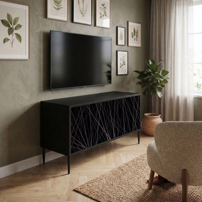 SHIMMER SPIDERGRAM Kompakt TV-bänk med 2 dörrar