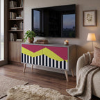 PIANO FANTASY Compact 2-Door TV Cabinet