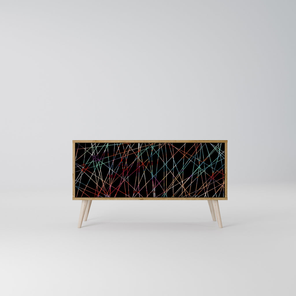 LUMINOUS SNARE Kompakt TV-bänk med 2 dörrar