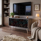 LUMINOUS SNARE Kompakt TV-bänk med 2 dörrar