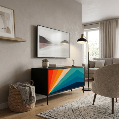 PRISM CONCUSSION Kompakt TV-bänk med 2 dörrar