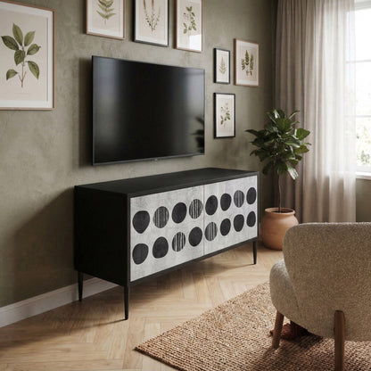GHOSTLY GRADIENTS Kompakt TV-bänk med 2 dörrar