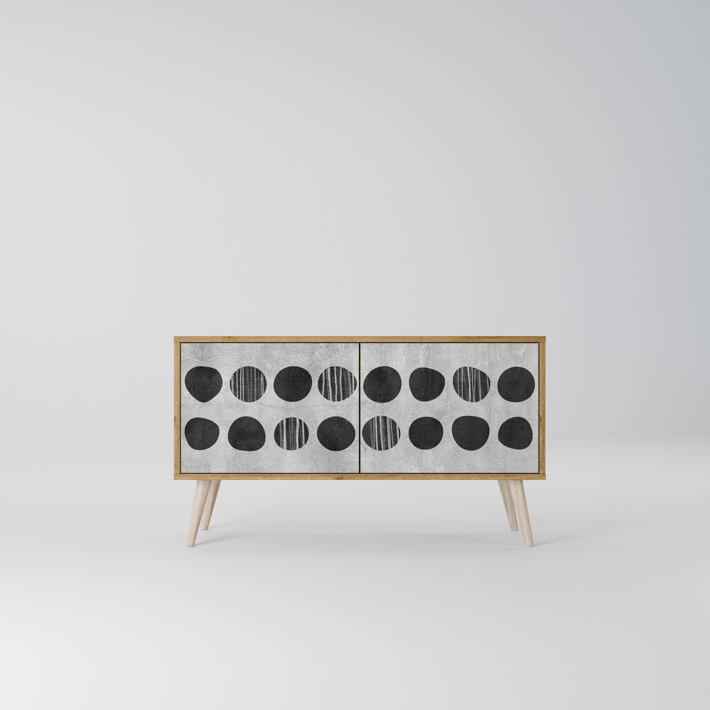 GHOSTLY GRADIENTS Compact 2-Door TV Cabinet