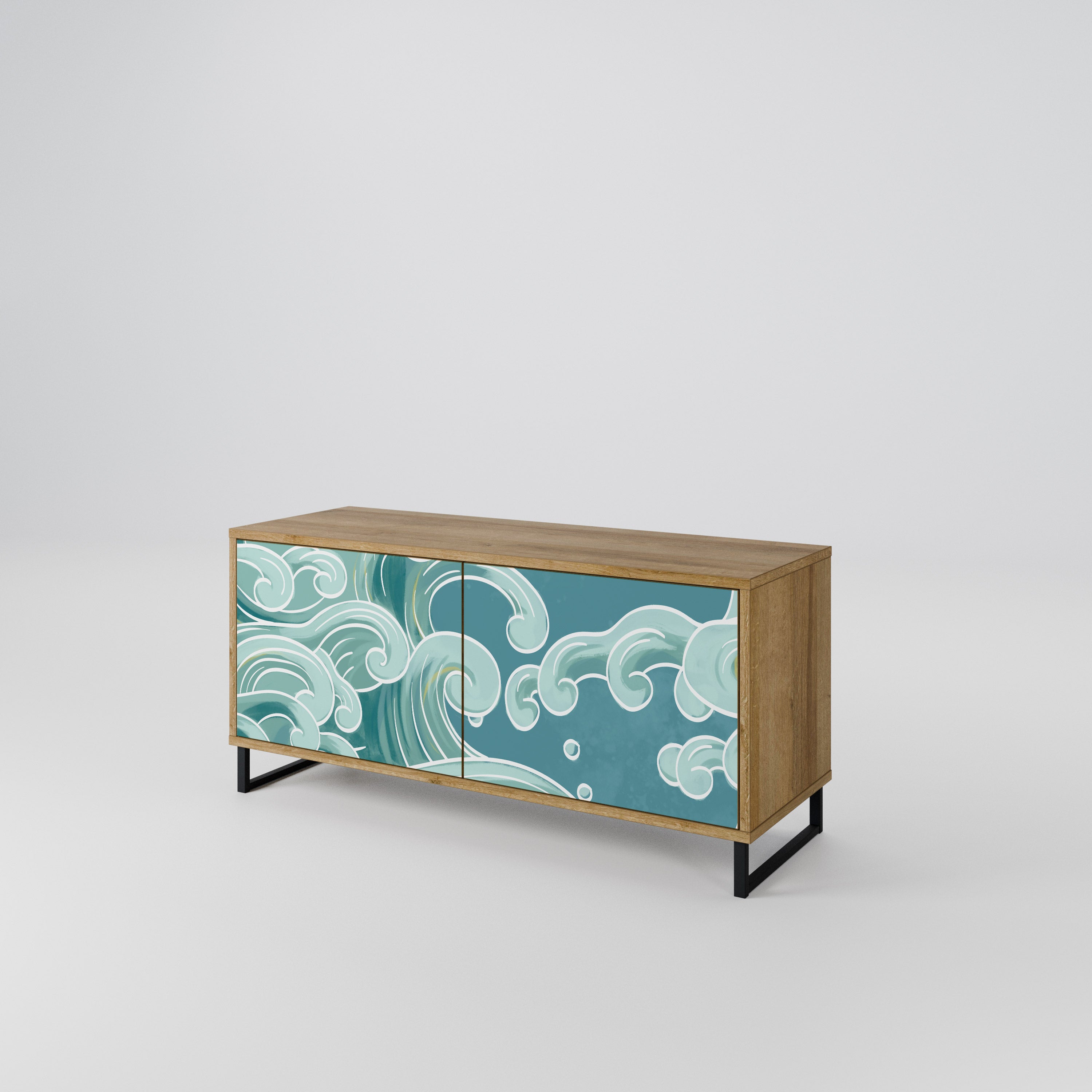 ASIAN SWAY Compact 2-Door TV Cabinet