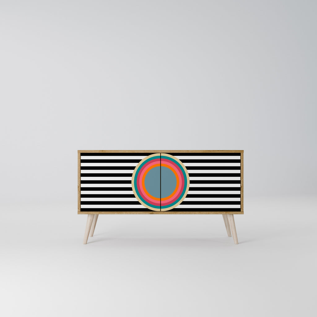 SPECTRA SHOWCASE Kompakt TV-bänk med 2 dörrar