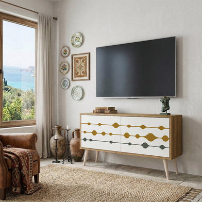 VIVID TONE Kompakt TV-bänk med 2 dörrar