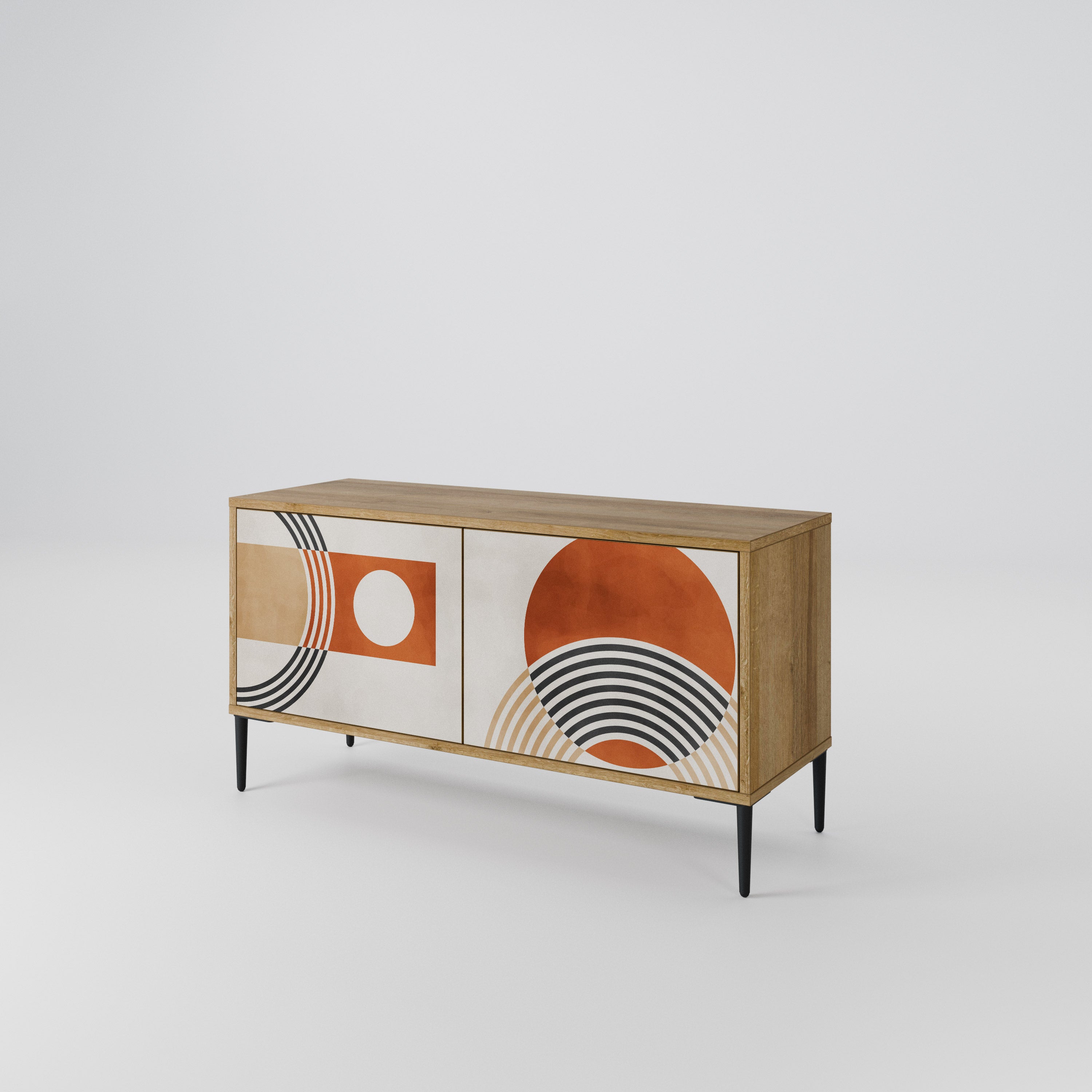 SPACE AROUND Compact 2-Door TV Cabinet