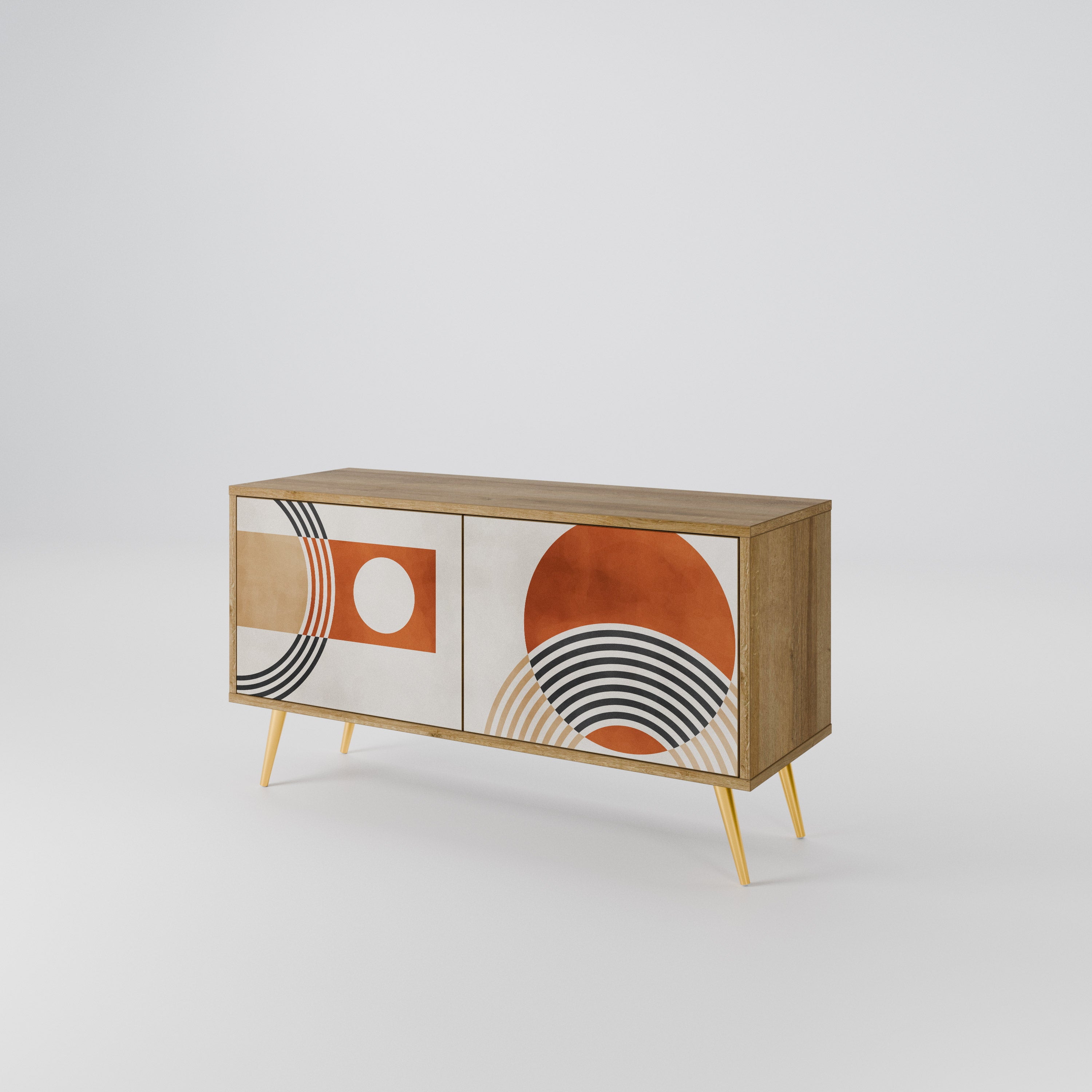 SPACE AROUND Compact 2-Door TV Cabinet