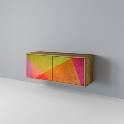 VIVID GEOMETRY Kompakt TV-bänk med 2 dörrar