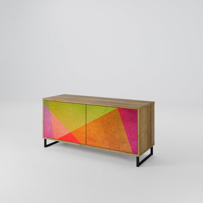 VIVID GEOMETRY Kompakt TV-bänk med 2 dörrar