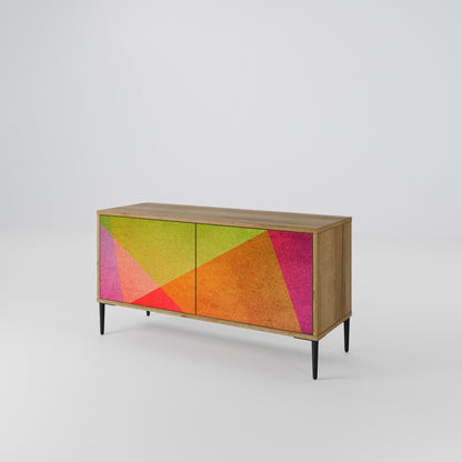 VIVID GEOMETRY Kompakt TV-bänk med 2 dörrar