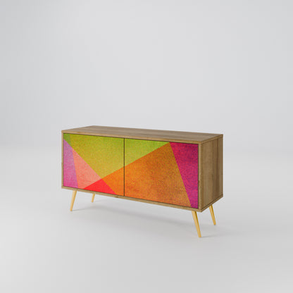 VIVID GEOMETRY Kompakt TV-bänk med 2 dörrar