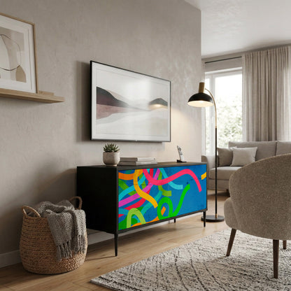 STREAMER TANGLE Kompakt TV-bänk med 2 dörrar